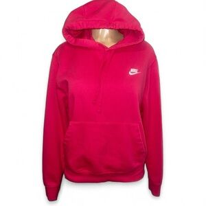 Nike Hot Fuchsia Pullover Hoodie Unisex Cotton small